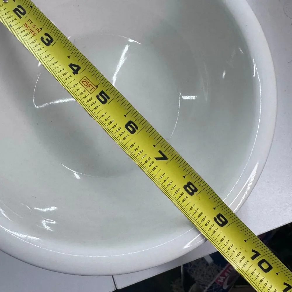Vintage Pier 1 Imports White Nesting Mixing Bowls (4) Discontinued